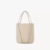 Bolso tote pequeño Chloé Spin de piel granulada Bolso tote pequeño Chloé Spin de piel granulada