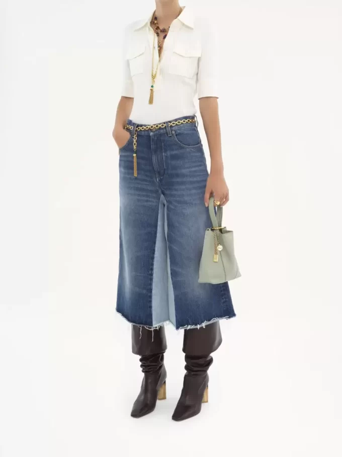 Bolso tote pequeño Chloé Spin de piel granulada Bolso tote pequeño Chloé Spin de piel granulada