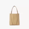 Bolso tote pequeño Chloé Spin de piel granulada Bolso tote pequeño Chloé Spin de piel granulada