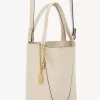 Bolso tote pequeño Chloé Spin de piel granulada Bolso tote pequeño Chloé Spin de piel granulada
