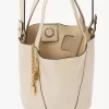 Bolso tote pequeño Chloé Spin de piel granulada Bolso tote pequeño Chloé Spin de piel granulada