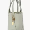Bolso tote pequeño Chloé Spin de piel granulada Bolso tote pequeño Chloé Spin de piel granulada