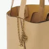 Bolso tote pequeño Chloé Spin de piel granulada Bolso tote pequeño Chloé Spin de piel granulada