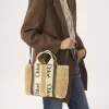 Bolso tote pequeño Woody de piel de oveja Bolso tote pequeño Woody de piel de oveja