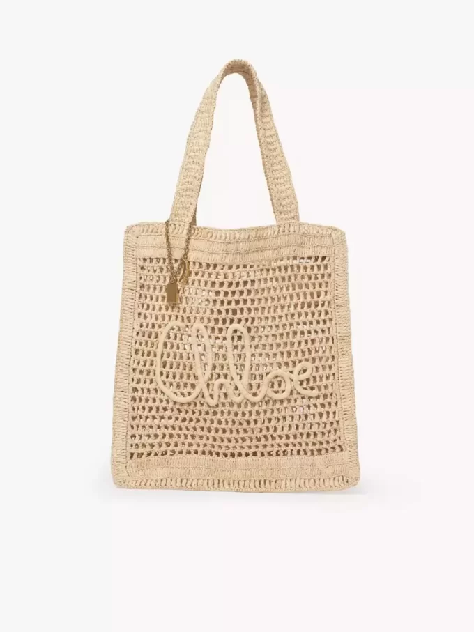 Bolso tote Summer Banana en rafia Bolso tote Summer Banana en rafia