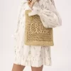 Bolso tote Summer Banana en rafia Bolso tote Summer Banana en rafia