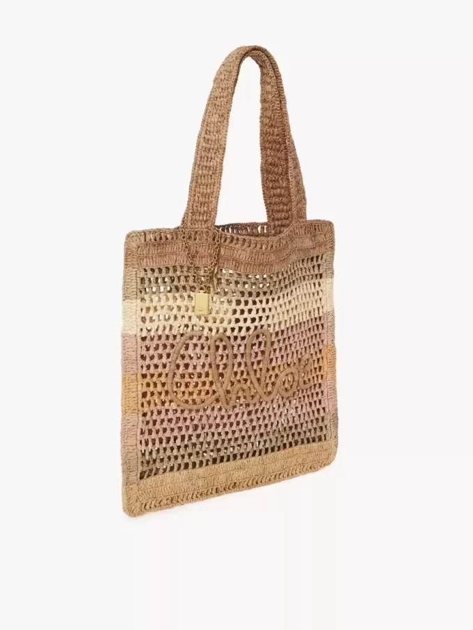 Bolso tote Summer Banana en rafia Bolso tote Summer Banana en rafia