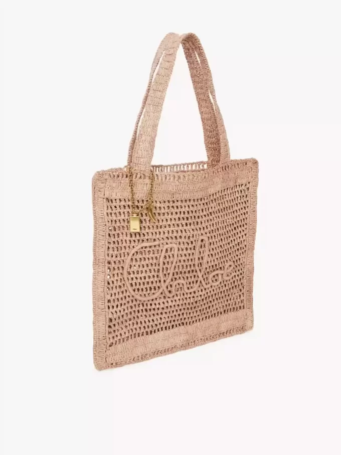 Bolso tote Summer Banana en rafia Bolso tote Summer Banana en rafia