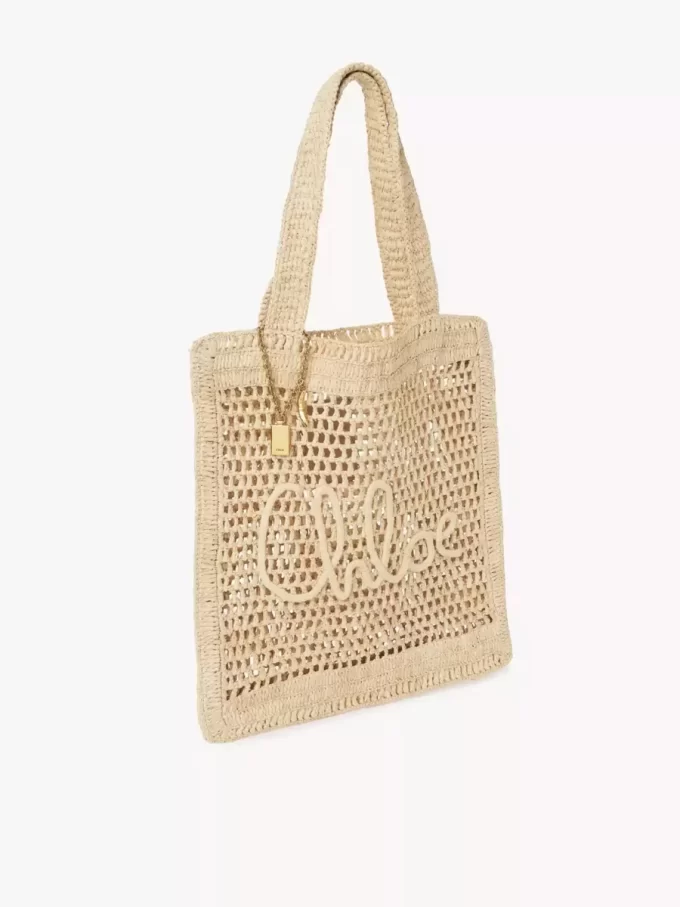 Bolso tote Summer Banana en rafia Bolso tote Summer Banana en rafia