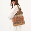 Bolso tote Summer Banana en rafia Bolso tote Summer Banana en rafia