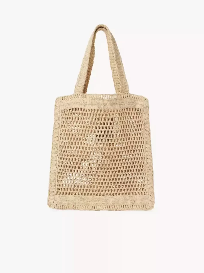 Bolso tote Summer Banana en rafia Bolso tote Summer Banana en rafia