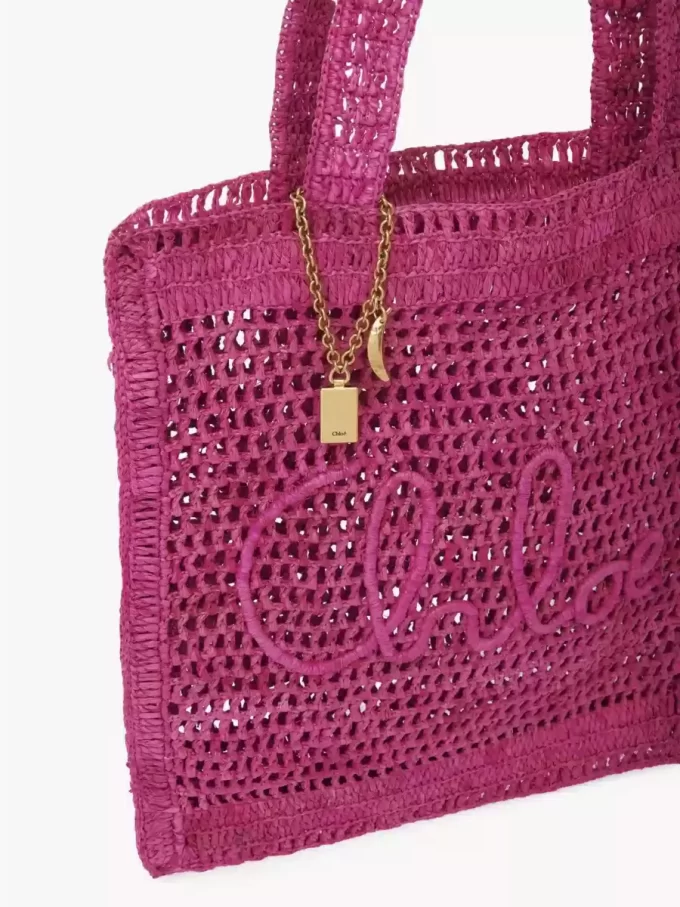 Bolso tote Summer Banana en rafia Bolso tote Summer Banana en rafia