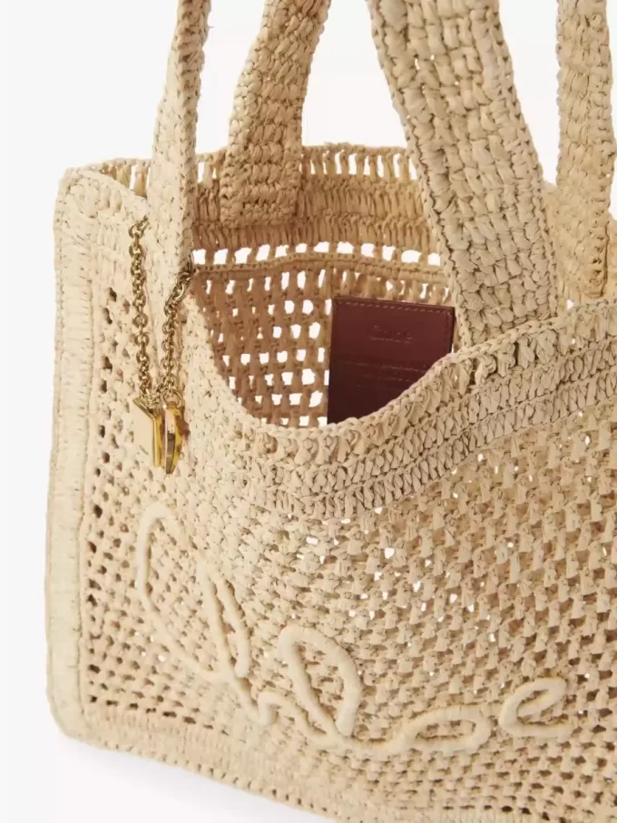 Bolso tote Summer Banana en rafia Bolso tote Summer Banana en rafia