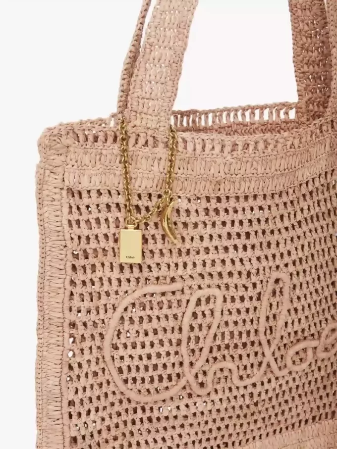 Bolso tote Summer Banana en rafia Bolso tote Summer Banana en rafia