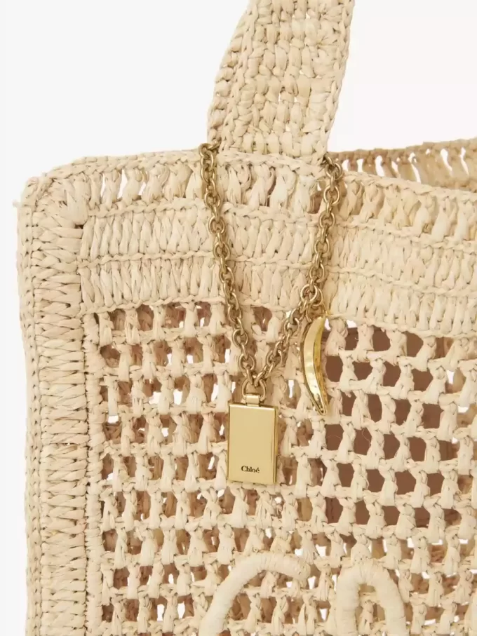 Bolso tote Summer Banana en rafia Bolso tote Summer Banana en rafia