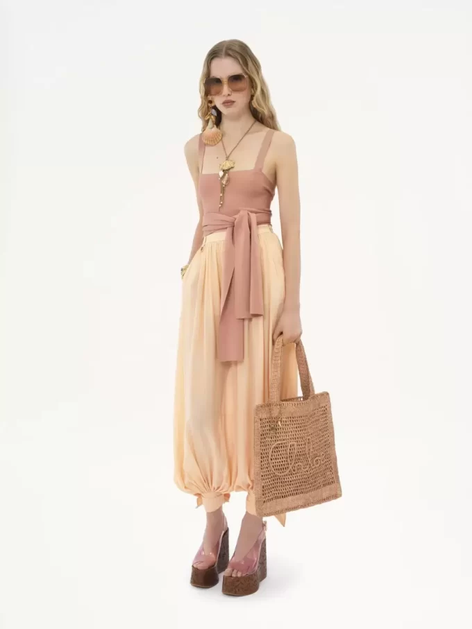 Bolso tote Summer Banana en rafia Bolso tote Summer Banana en rafia