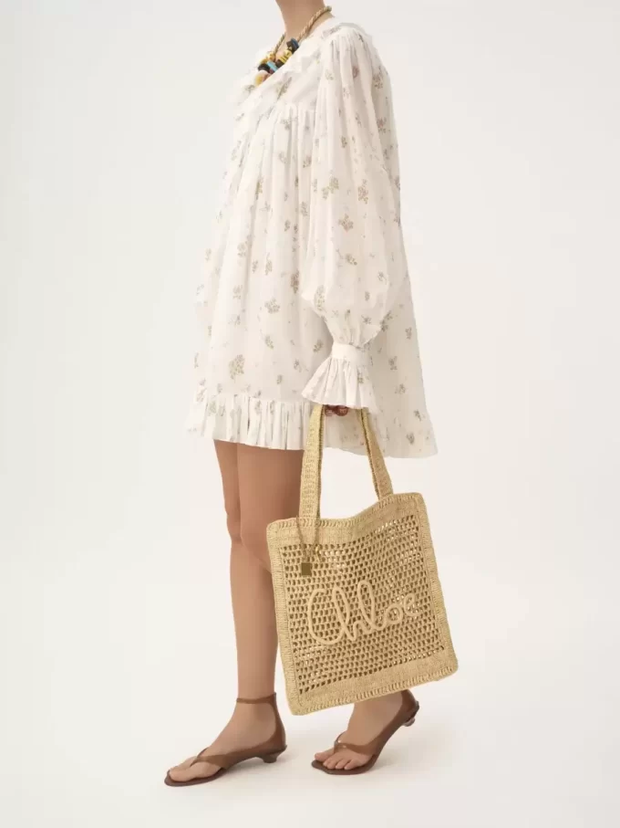 Bolso tote Summer Banana en rafia Bolso tote Summer Banana en rafia