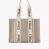 Bolso tote Woody en lino Bolso tote Woody en lino