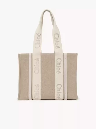 Bolso tote Woody en lino Bolso tote Woody en lino