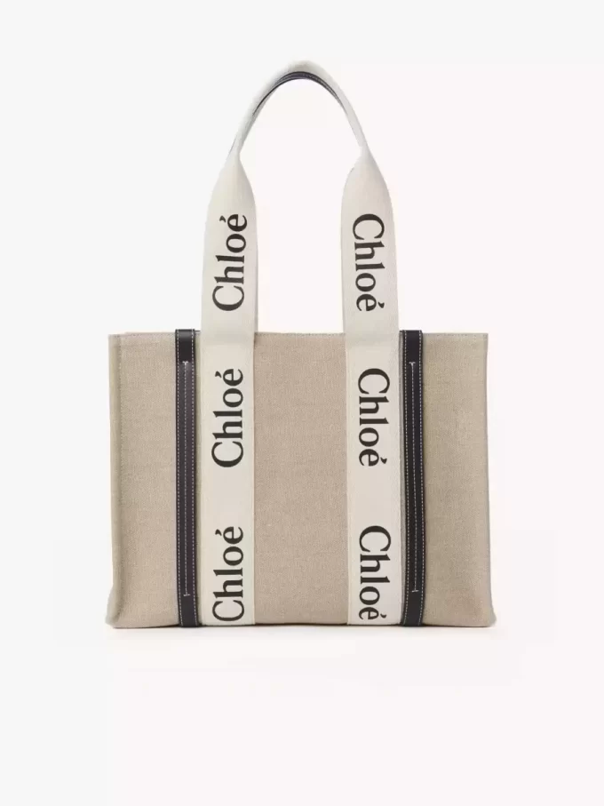 Bolso tote Woody en lino Bolso tote Woody en lino