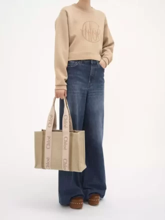 Bolso tote Woody en lino Bolso tote Woody en lino