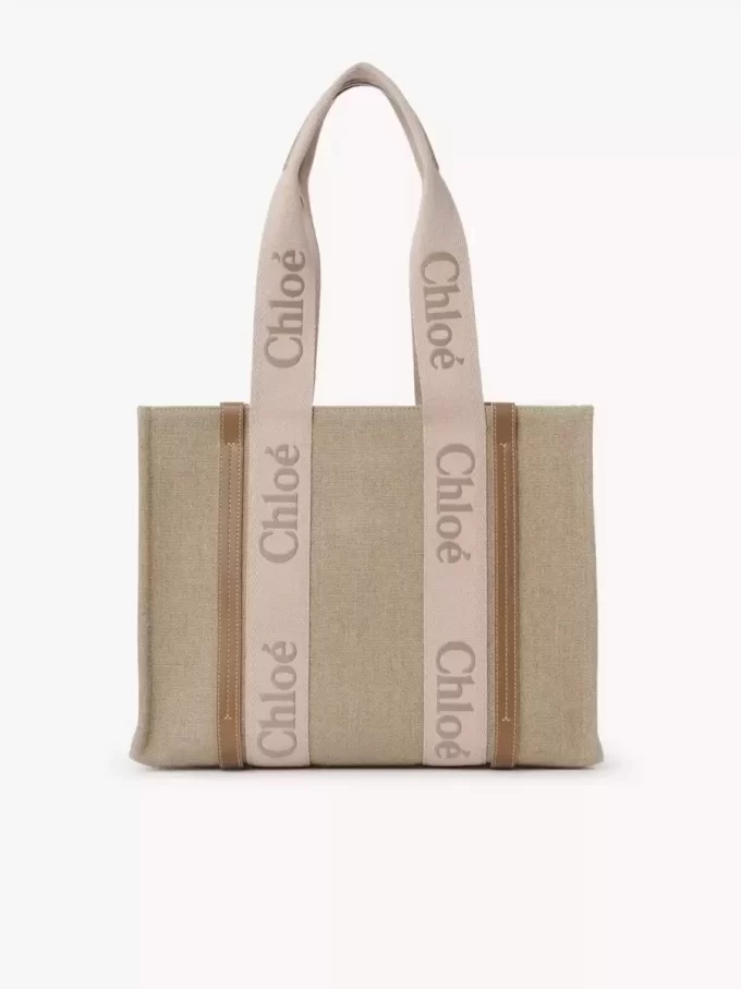Bolso tote Woody en lino Bolso tote Woody en lino