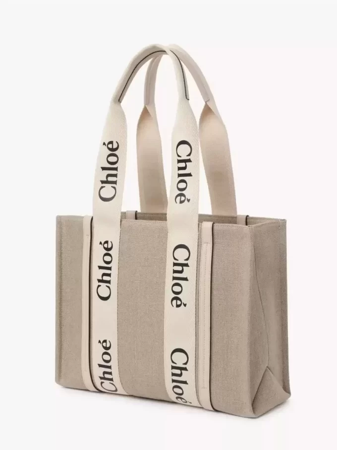 Bolso tote Woody en lino Bolso tote Woody en lino