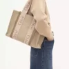 Bolso tote Woody en lino Bolso tote Woody en lino
