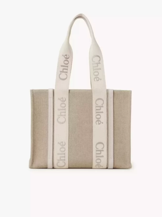 Bolso tote Woody en lino Bolso tote Woody en lino