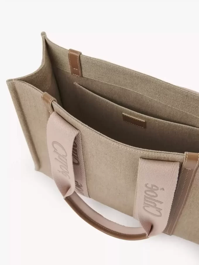 Bolso tote Woody en lino Bolso tote Woody en lino
