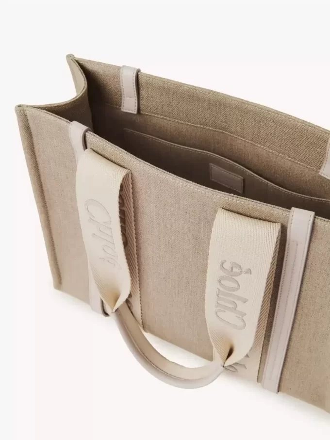 Bolso tote Woody en lino Bolso tote Woody en lino