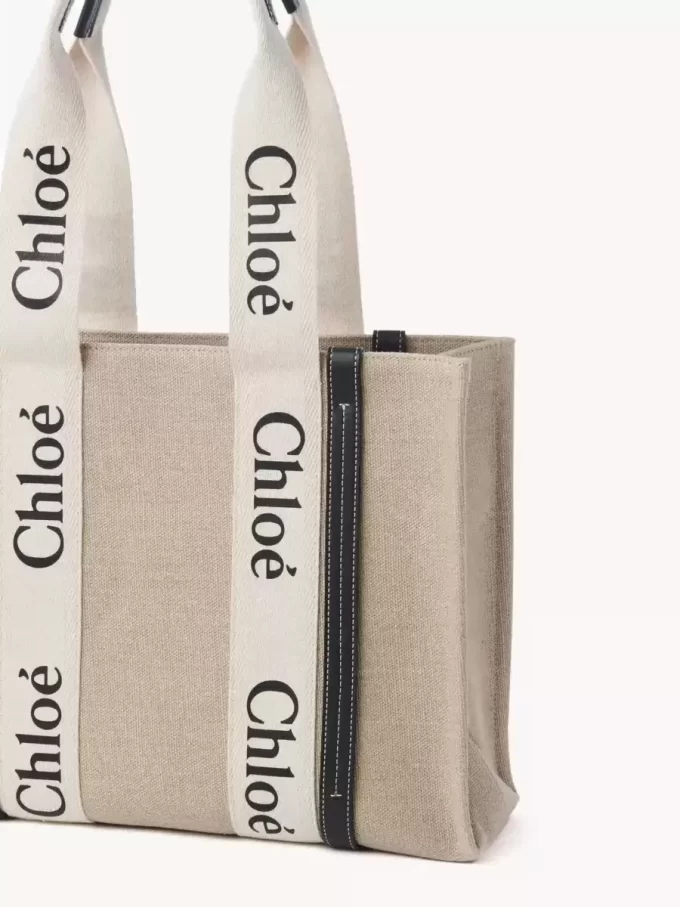 Bolso tote Woody en lino Bolso tote Woody en lino