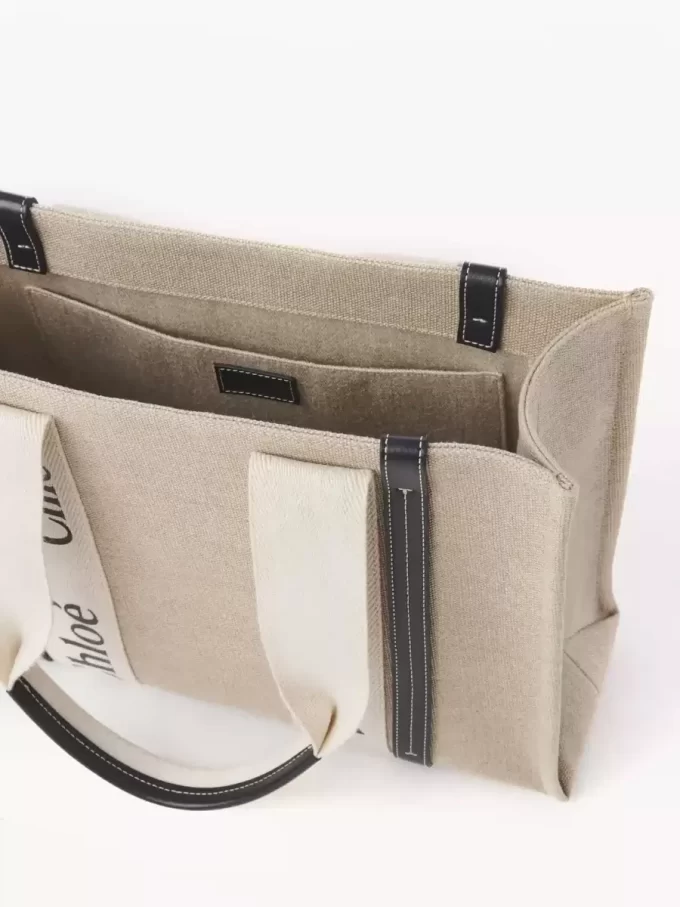 Bolso tote Woody en lino Bolso tote Woody en lino
