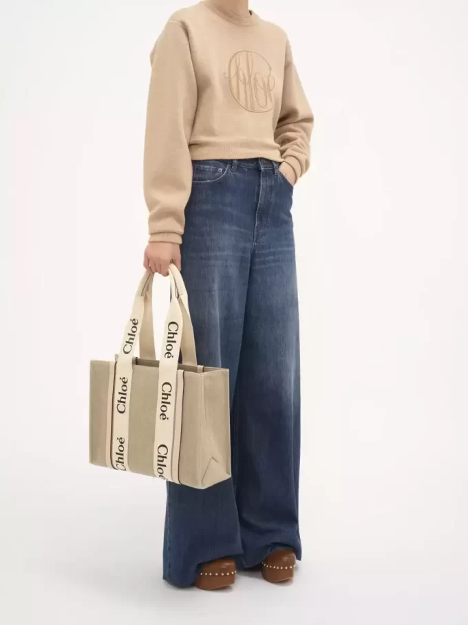 Bolso tote Woody en lino Bolso tote Woody en lino