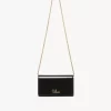 Cartera con solapa y cadena Chloé Iconic en charol Cartera con solapa y cadena Chloé Iconic en charol