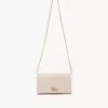 Cartera con solapa y cadena Chloé Iconic en piel brillante Cartera con solapa y cadena Chloé Iconic en piel brillante