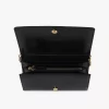 Cartera con solapa y cadena Chloé Iconic en piel brillante Cartera con solapa y cadena Chloé Iconic en piel brillante