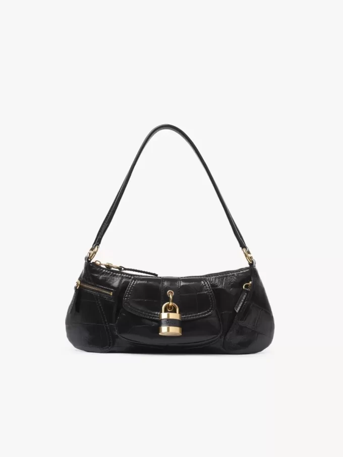 El bolso de hombro 99 en piel efecto cocodrilo El bolso de hombro 99 en piel efecto cocodrilo