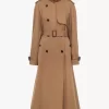 Gabardina larga de gabardina de algodón Gabardina larga de gabardina de algodón