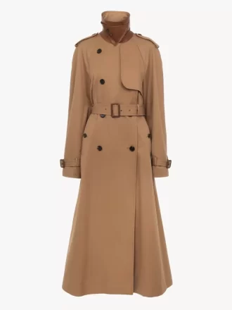 Gabardina larga de gabardina de algodón Gabardina larga de gabardina de algodón