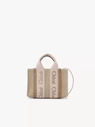 Mini bolso tote Woody en lino Mini bolso tote Woody en lino