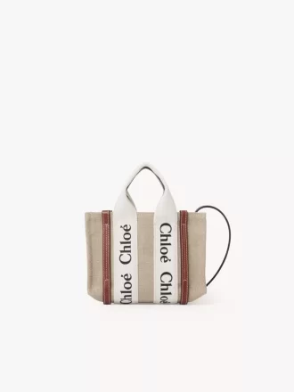 Mini bolso tote Woody en lino Mini bolso tote Woody en lino
