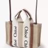 Mini bolso tote Woody en lino Mini bolso tote Woody en lino